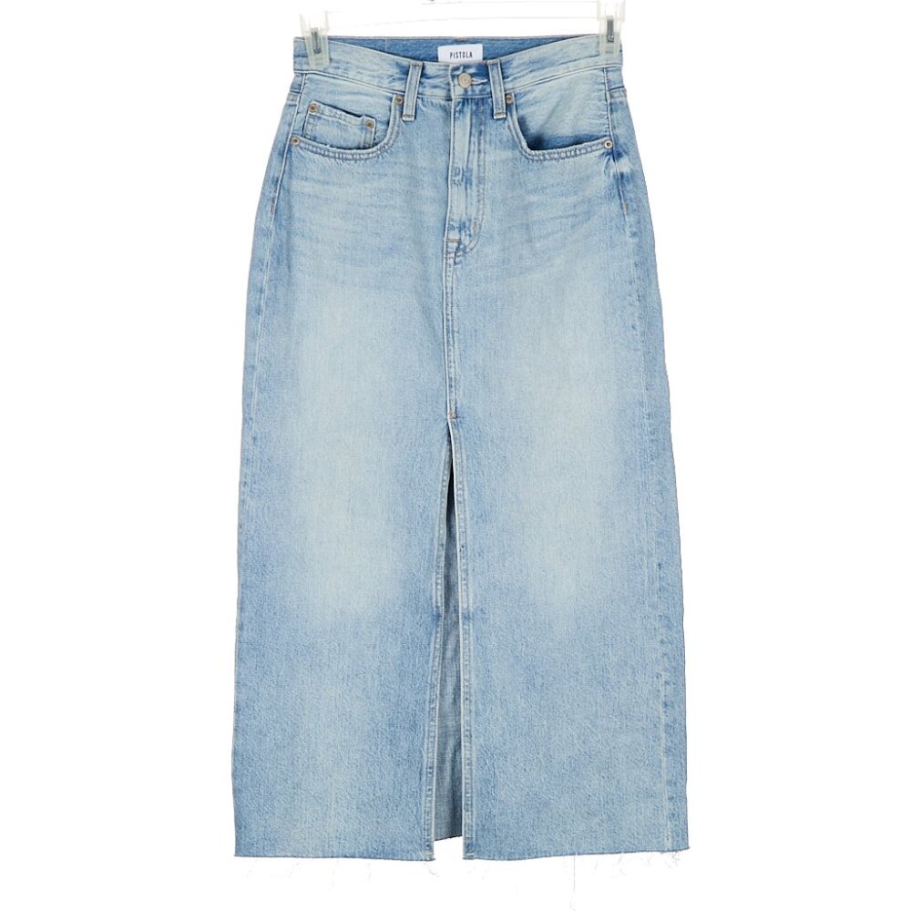 Pistola Alice Midi Skirt Brooklyn Wash Women's Size 26 - Picture 2 of 7